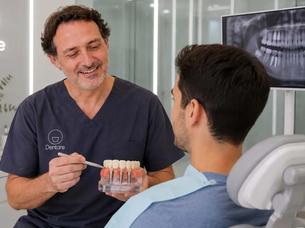 Rehabilitación completa sobre implantes. Repara implante dental en Córdoba. Arreglar Implante en córdoba.
